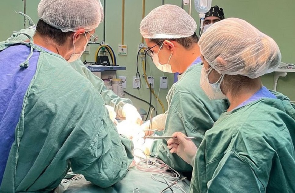 cirurgia (Foto: Ascom HU-UFS) / Foto: Foto: Ascom/ HU-UFS