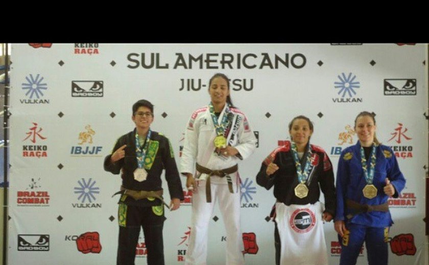 Atleta alagoana é medalhista no Campeonato Sul-americano de Jiu-jitsu