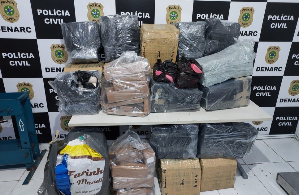 Quase 700 kg de maconha são apreendidos durante operações policiais em Sergipe