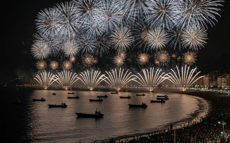 Réveillon de Copacabana terá 'balé' de fogos na virada; veja vídeo