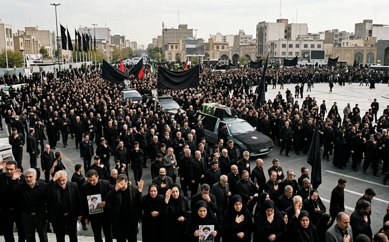 Milhares de iranianos se reúnem em Teerã para lamentar a morte do Líder Supremo