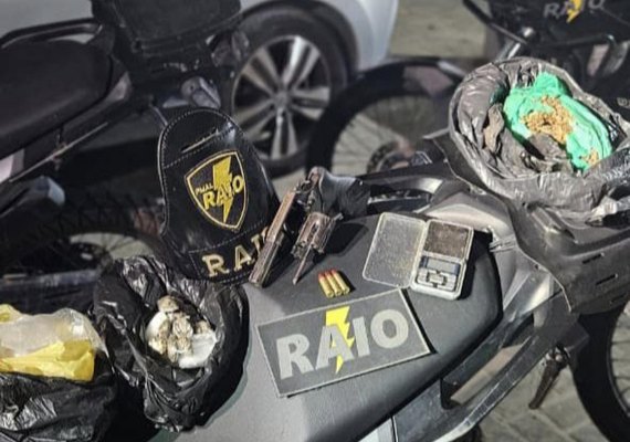 Polícia prende duas pessoas por tráfico de drogas e posse ilegal de arma em Maceió e Craíbas
