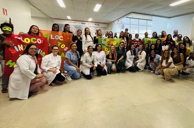 Bloquinho “Concentra mas não sai” leva alegria e conscientização aos pacientes do Hospital de Palmeira