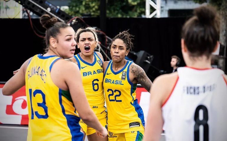 Seleção feminina de basquete 3×3 vence Áustria e perde para França no Mundial