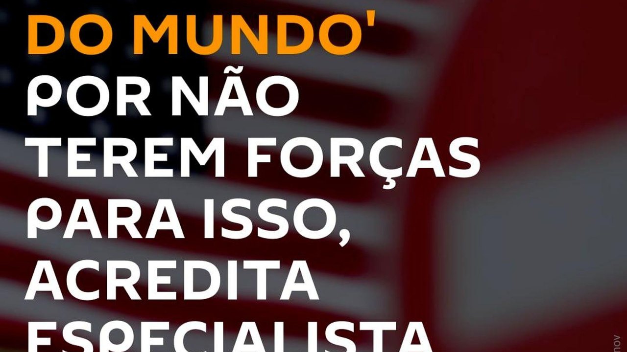 Estados Unidos carecem de forças para atuar como gendarme do mundo, afirma especialista