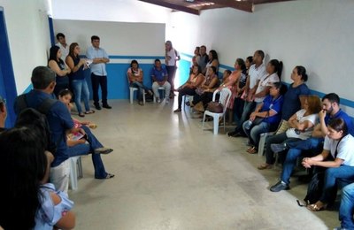 Prefeito de Olho D’Água Grande reúne equipe da Saúde para traçar metas e estratégias de trabalho para 2019