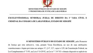 MP PEDIDO DE AFASTAMENTO CAMARA DE LARANJEIRAS