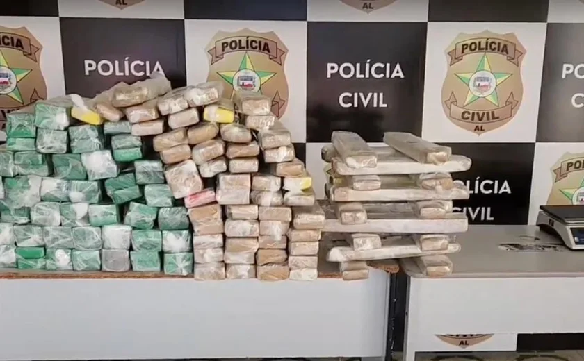 Polícia Civil apreende 160 quilos de maconha em Arapiraca