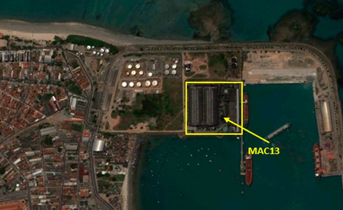 Área que será arrematada no Porto de Maceió em novembro Área que será arrematada no Porto de Maceió em novembro