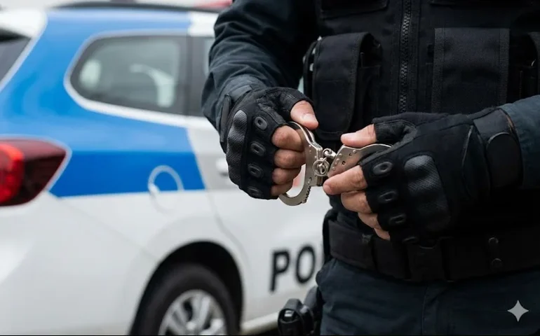 Homem bêbado agride mulher, quebra porta de vidro e tenta fugir da polícia