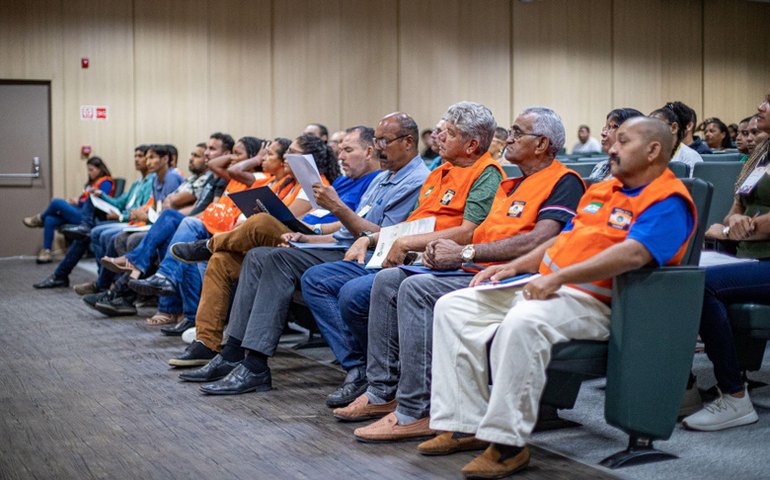 Voluntários participam de curso de formação para Núcleos Comunitários de Defesa Civil