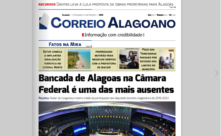 Bancada de Alagoas na Câmara Federal é uma das mas ausentes