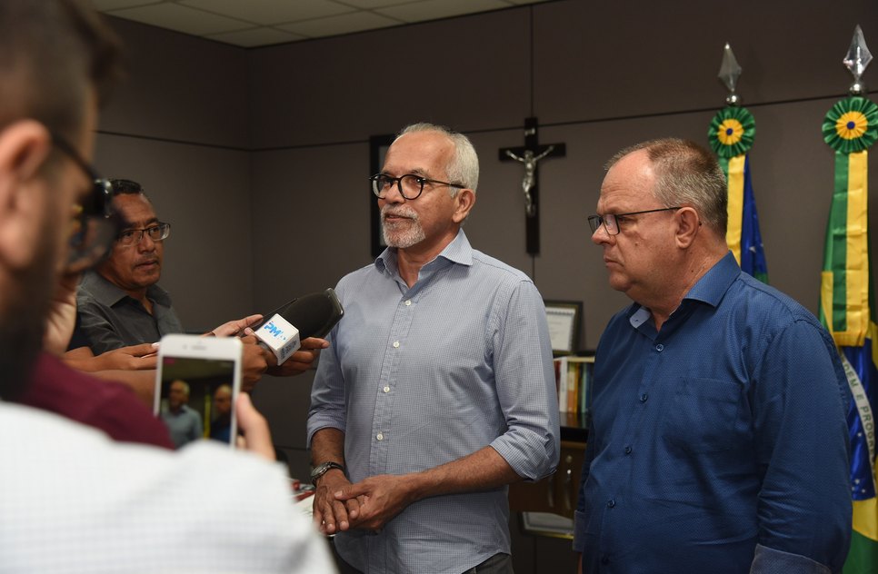 Reunião Edvaldo e Belivaldo / Foto: Ana Lícia Menezes/PMA