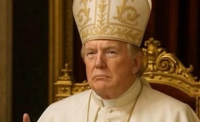 Trump e Casa Branca postam imagem do presidente dos EUA como papa Trump e Casa Branca postam imagem do presidente dos EUA como papa