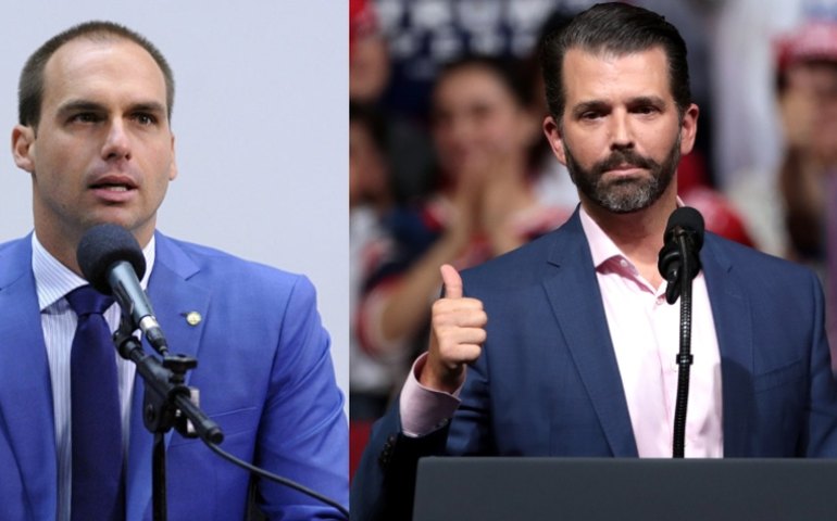 Eduardo Bolsonaro anuncia participação de filho de Trump em evento no Brasil