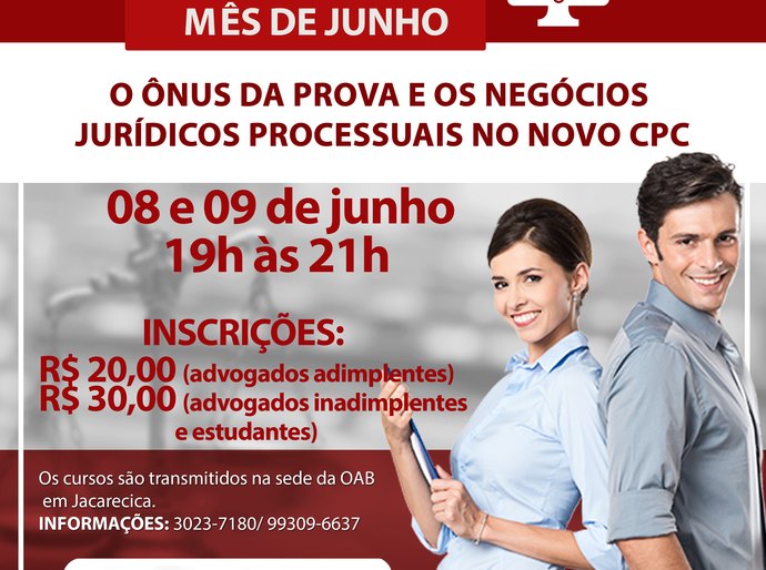 O novo CPC é tema do 1º curso na Escola Superior de Advocacia em junho