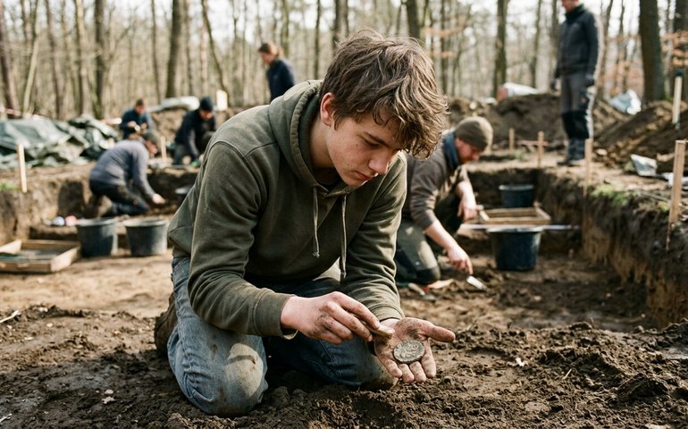 Jovem encontra moeda da Grécia Antiga em Berlim