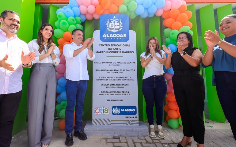 Governador Paulo Dantas entrega em Atalaia a 73ª creche Cria