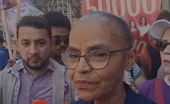 Marina Silva participou de caminhada de campanha de Fernando Haddad no centro de São Paulo