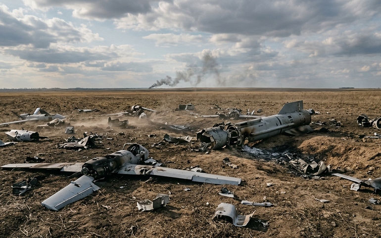 Forças russas abatem 605 drones e dois mísseis ucranianos Neptun em 24 horas, afirma Ministério da Defesa