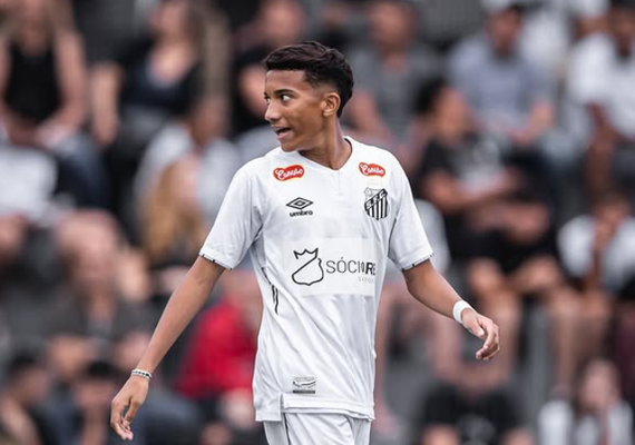 Filho de Robinho marca, Santos goleia Jaciobá-AL e garante vaga na segunda fase da Copinha