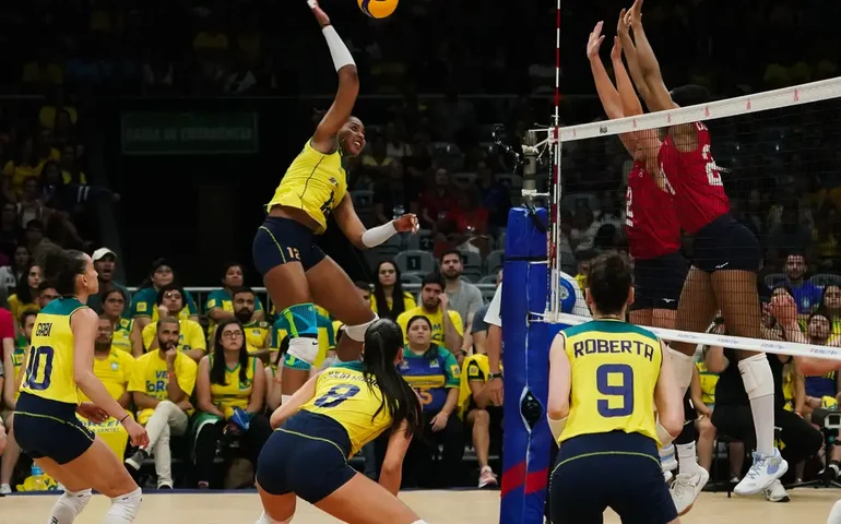 Brasil derrota EUA por 3 sets a 1 na Liga das Nações Feminina