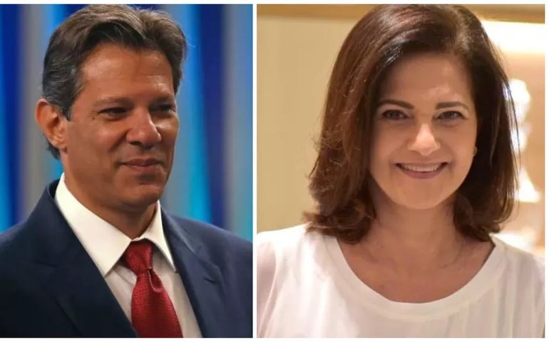 Lúcia França é anunciada como vice de Fernando Haddad