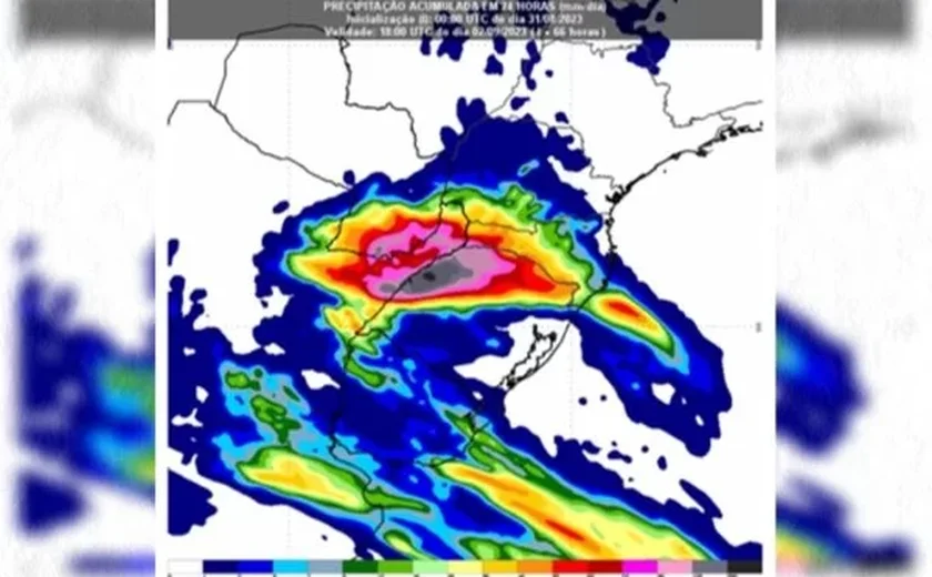 Ciclone extratropical faz tempestades chegarem ao Sul e Sudeste