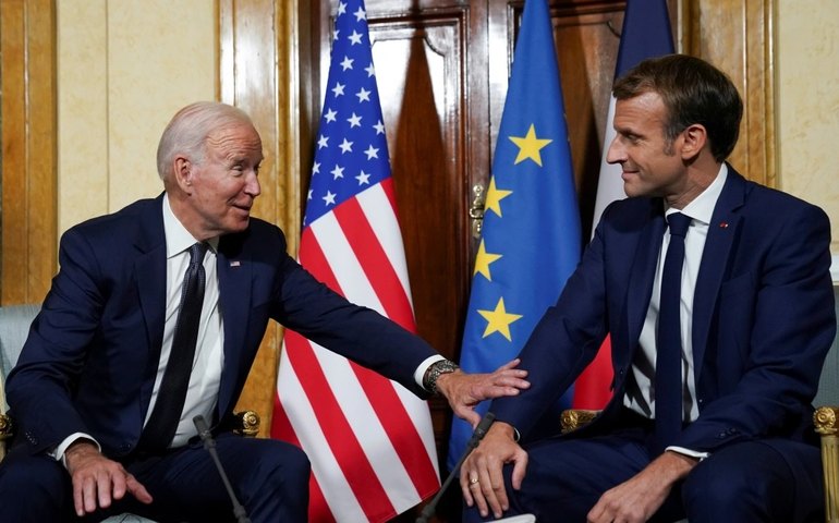 Biden e Macron discutem cooperação bilateral, com Ucrânia como um dos focos