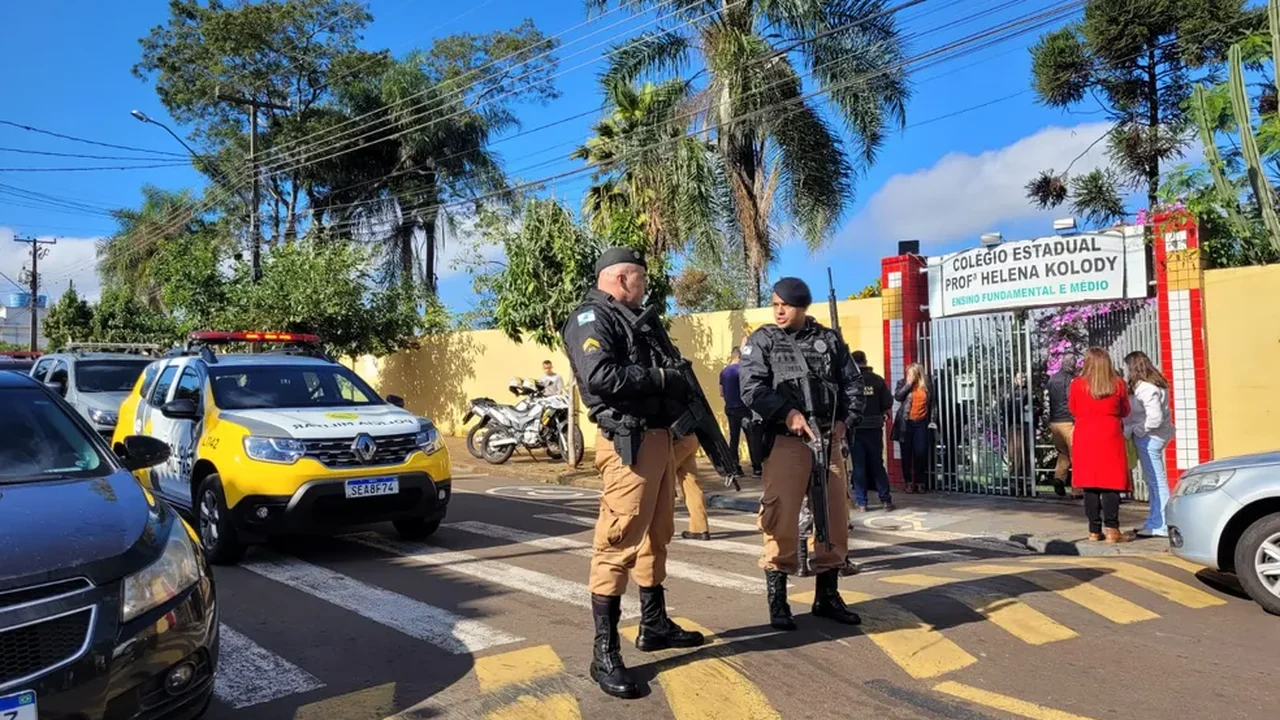 Menina é morta em tiroteio em colégio em Cambé (PR)