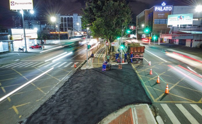 Obras de pavimentação na ciclovia da parte alta de Maceió