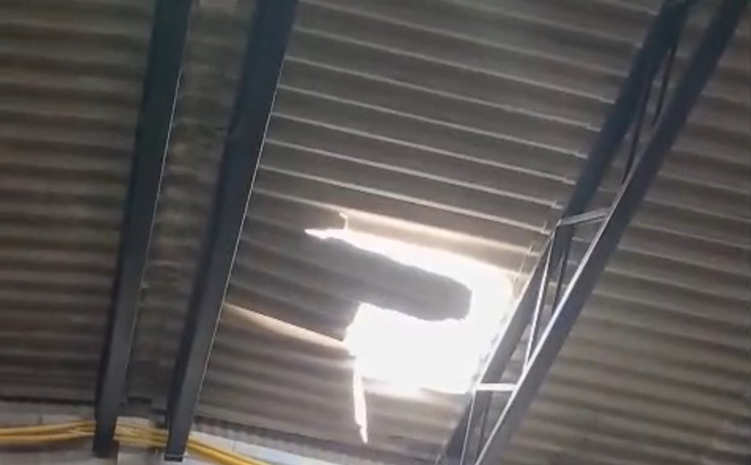 Trabalhador sofre acidente durante manutenção em feira de Marechal Deodoro