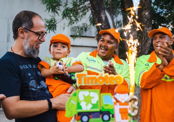 Garis de Maceió participam do aniversário do pequeno Timóteo, de 3 anos