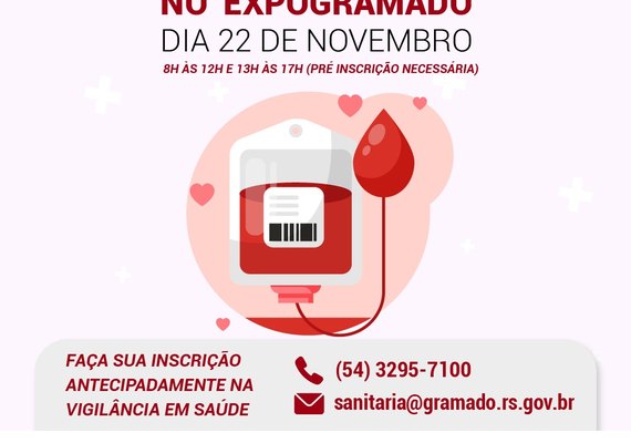 Gramadenses poderão doar sangue no dia 22 de novembro4