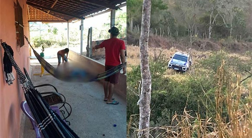 Mulher é morta a facadas na frente do filho em São Domingos; suspeito caiu de ribanceira