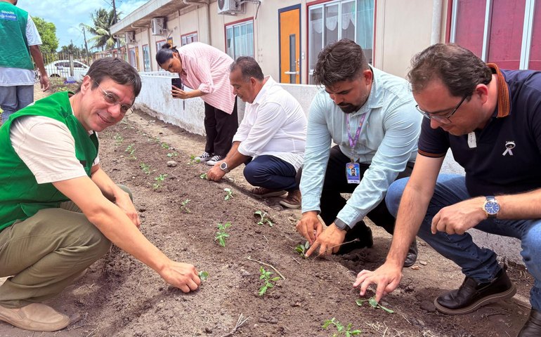 Semarh amplia ações sustentáveis e implanta novas hortas urbanas em escola de Rio Largo