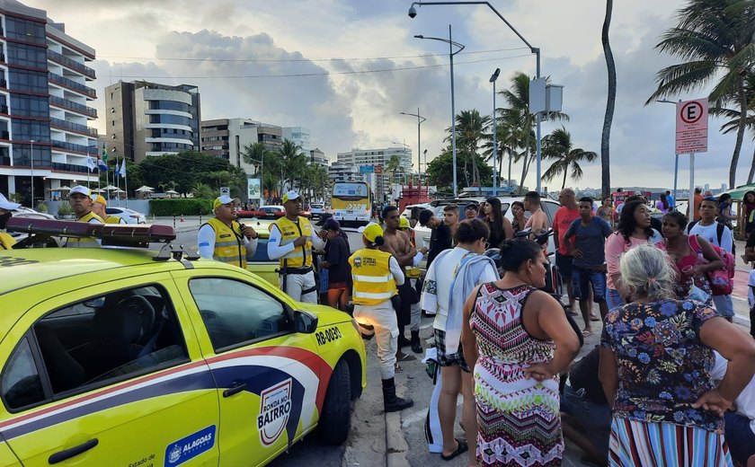 Ronda no Bairro socorre vítimas de atropelamento na Ponta Verde