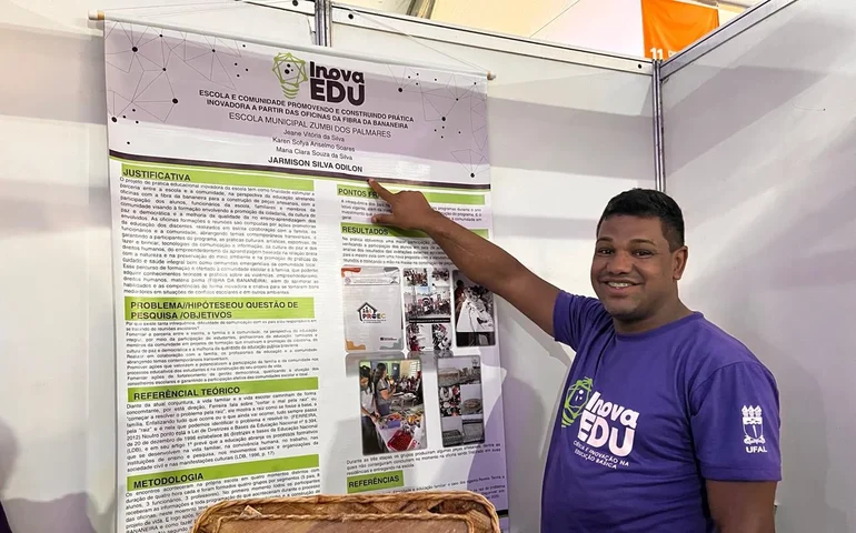 Professor de Alagoas conquista prêmio nacional com projeto que transforma fibra de bananeira em peças artesanais