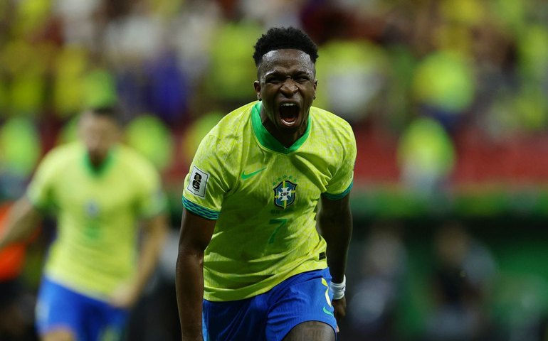 Vinicius Júnior decide e Brasil derrota Colômbia pelas Eliminatórias