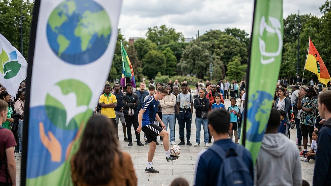 Campanha busca recorde mundial de embaixadinhas para alertar sobre efeitos da crise climática no futebol