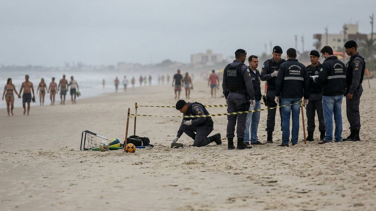 Homem puxa gatilho contra esportista, mas arma falha em praia na Região dos Lagos