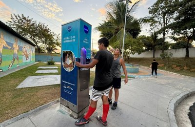 Alurb instala mais quatro estações de hidratação em Maceió