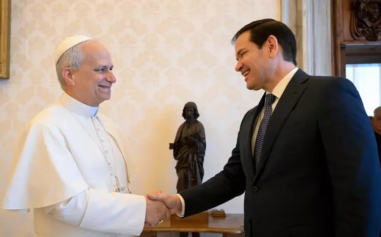 Vaticano confirma encontro de papa Leão XIV com Rubio em 7 de maio