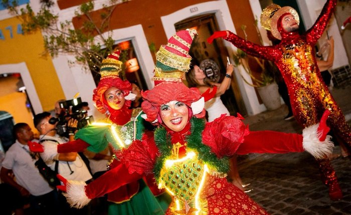 O histórico bairro de Jaraguá foi o cenário de uma noite especial de Natal
