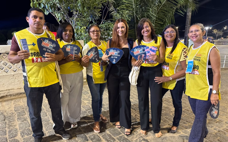 Secretaria Municipal de Saúde promove ação de saúde durante a Festa de Bom Jesus dos Navegantes em Penedo