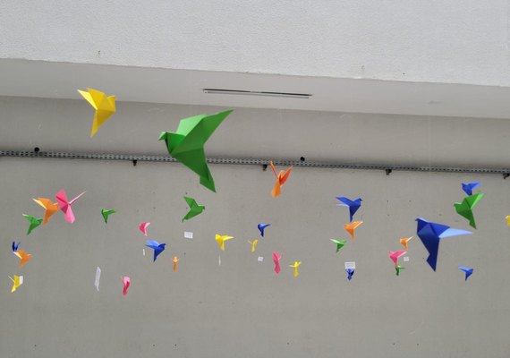 Origamis representam luta antimanicomial em Maceió