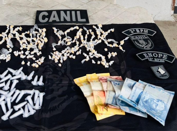 PM apreende mais de 650 porções de drogas prontas para comercialização em Arapiraca