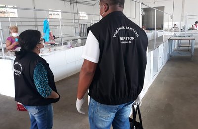 Vigilância Sanitária fiscaliza o cumprimento de medidas contra Covid-19 em Penedo 