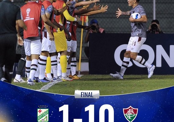 10 x 1: Fluminense aplica goleada histórica, mas cai na Sul Americana