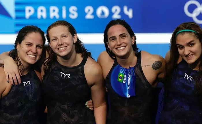 A equipe formada por Gabrielle Roncato, Maria Fernanda Costa, Maria Paula Heitmann e Stephanie Balduccini